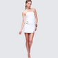 Pamela White Belted Dress