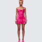 Parisa Multi Ruffle Hem Mini Dress model front