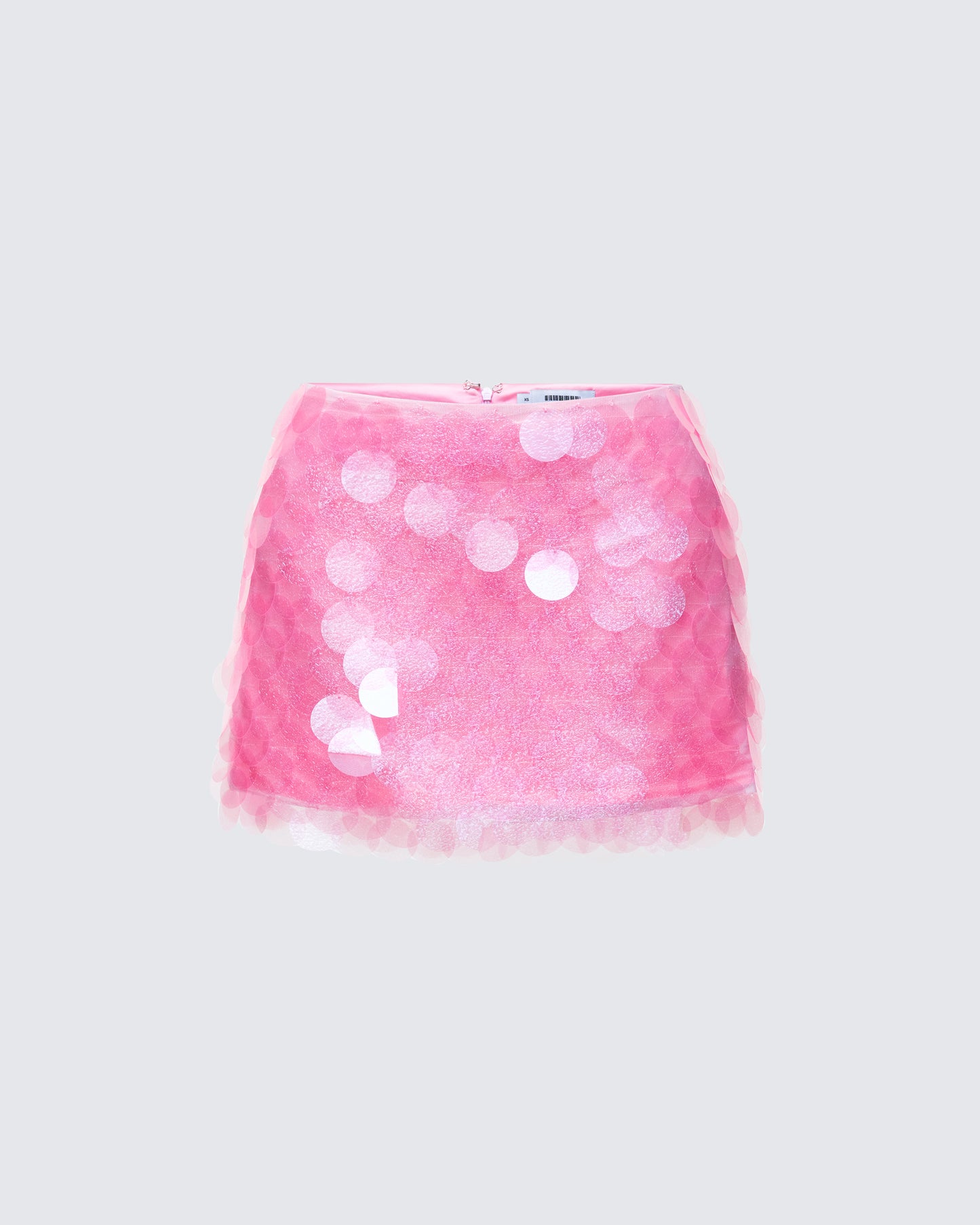 Pearle Pink Disc Sequin Mini Skirt product front