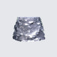 Pearle Silver Disc Sequin Mini Skirt product front