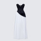 Women's black cotton maxi dress – FINESSE