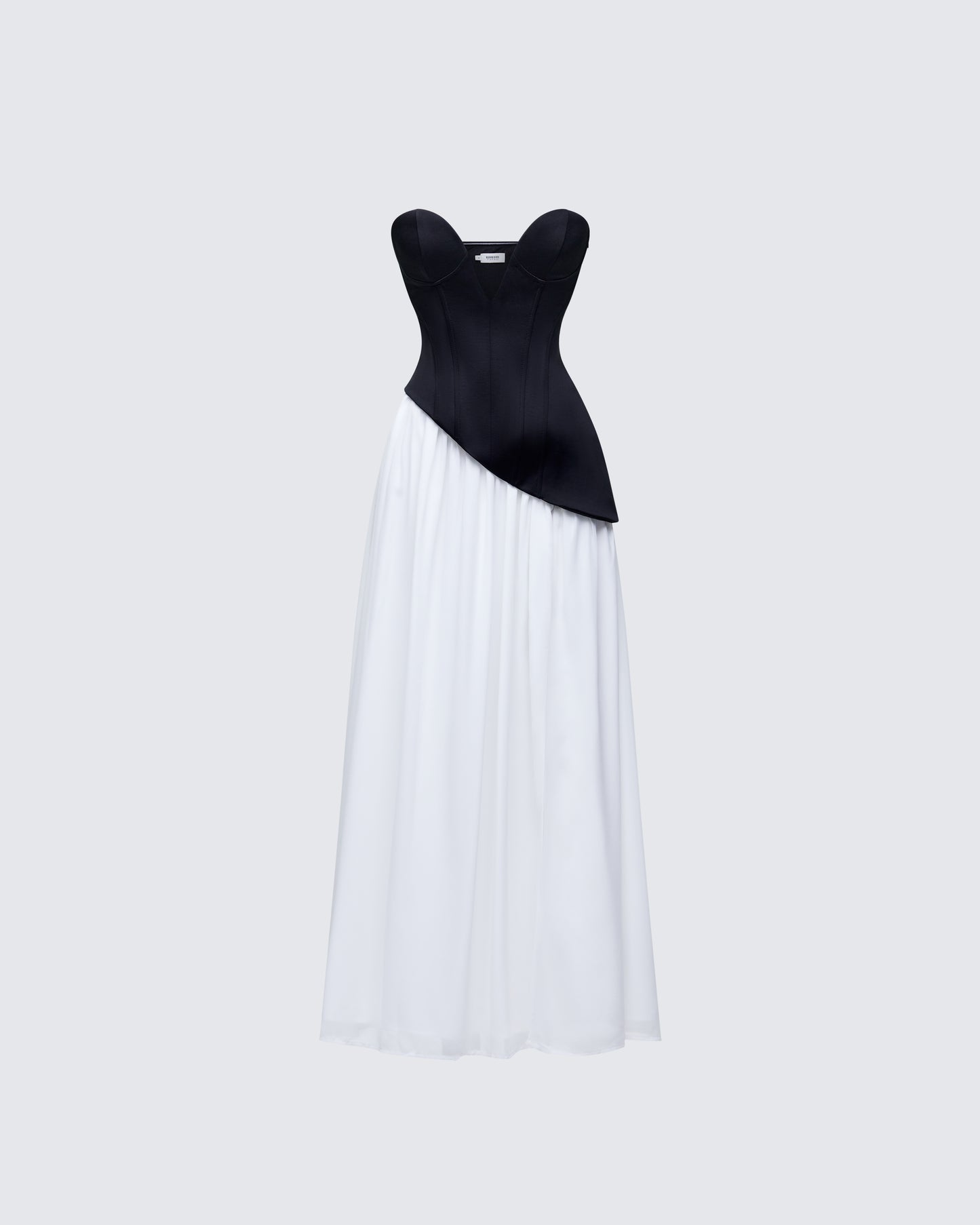 Women's black cotton maxi dress – FINESSE