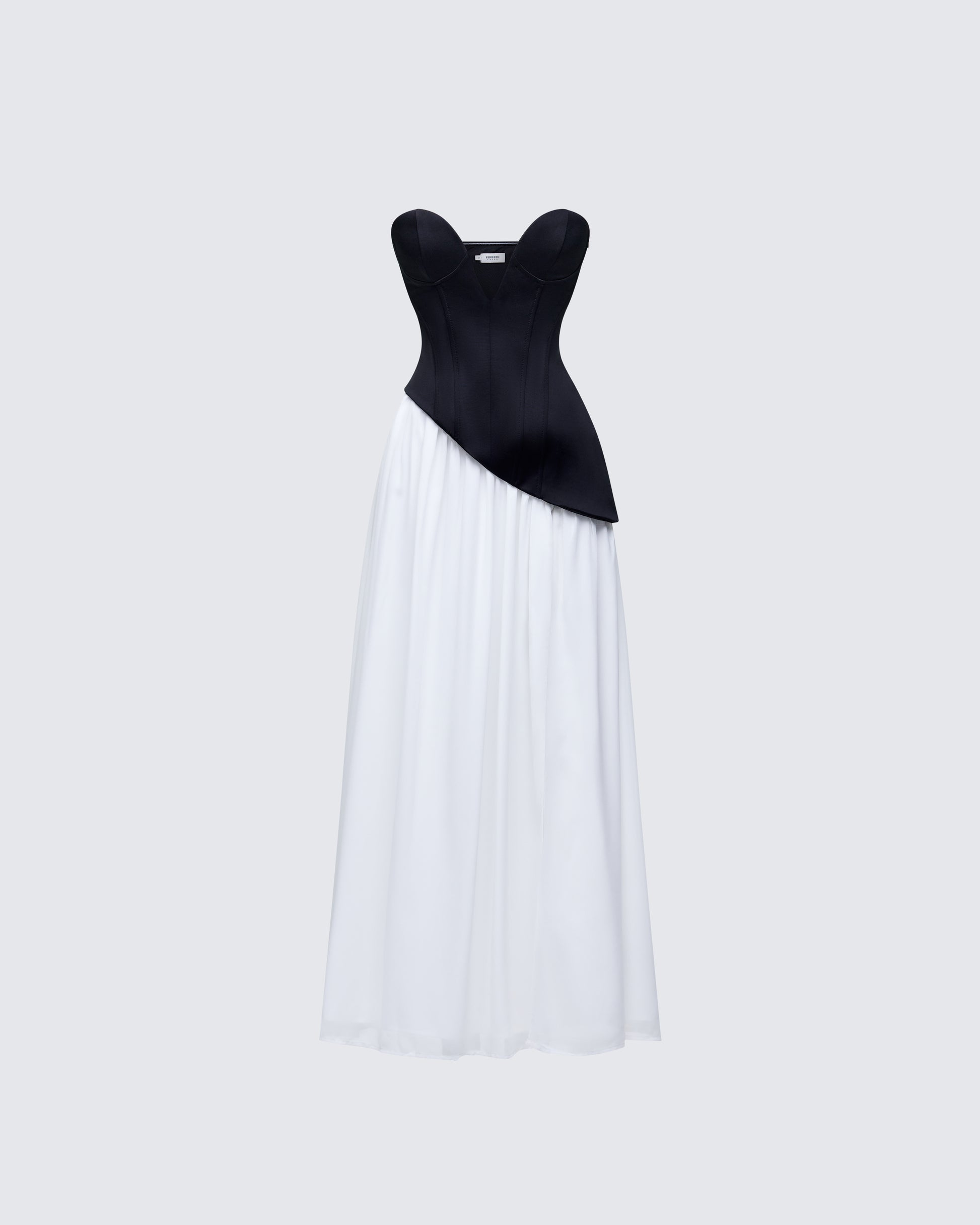 Women's black cotton maxi dress – FINESSE