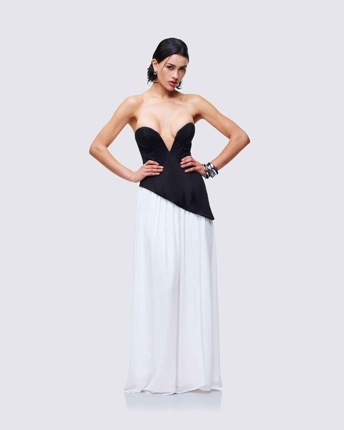 Women's cotton matching set alternate angle – FINESSE