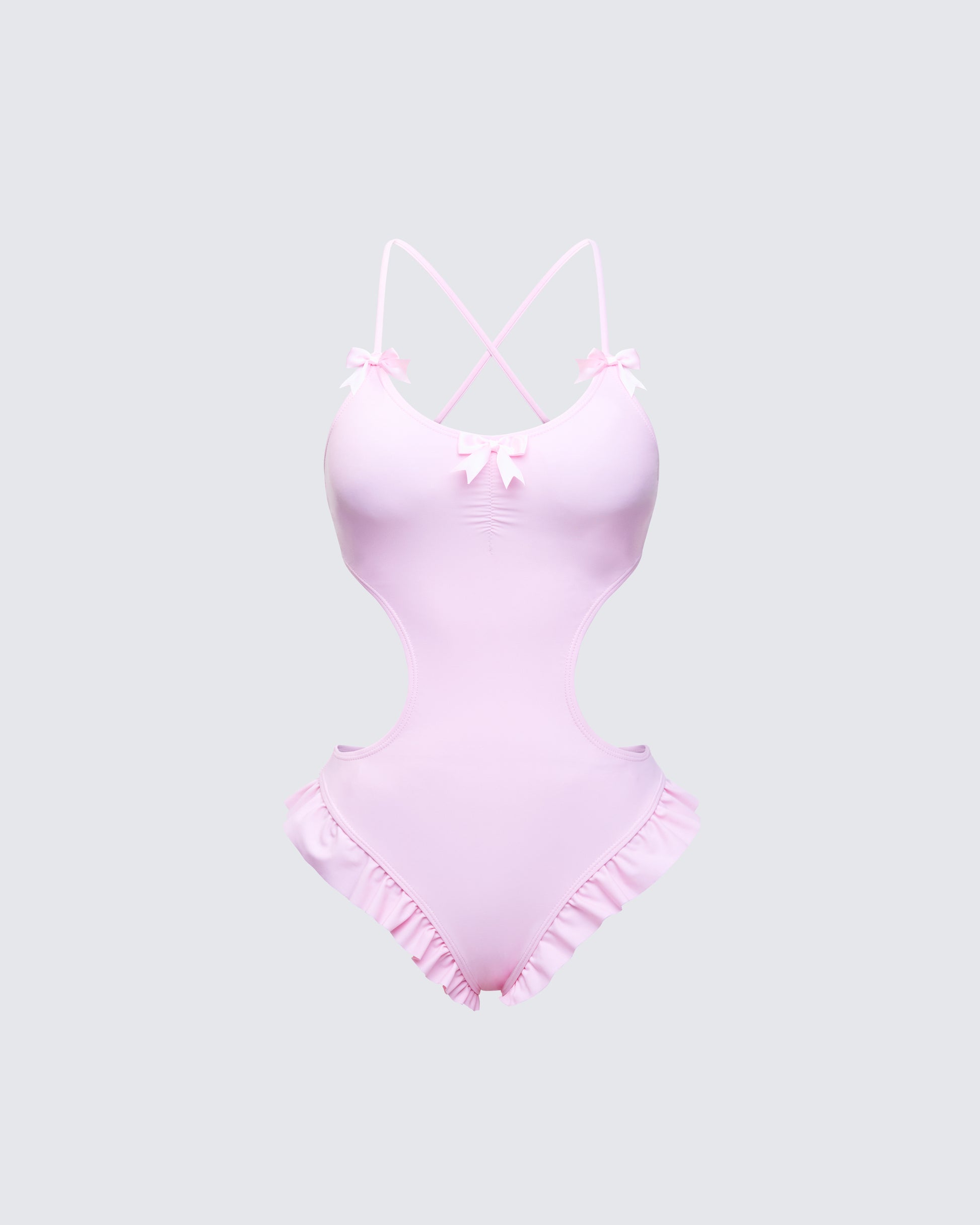 Persephone Pink Bow Swimsuit product front