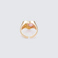 Phaedra Gold Jewelled Heart Ring