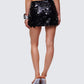 Philo Black Sequin Mini Skirt
