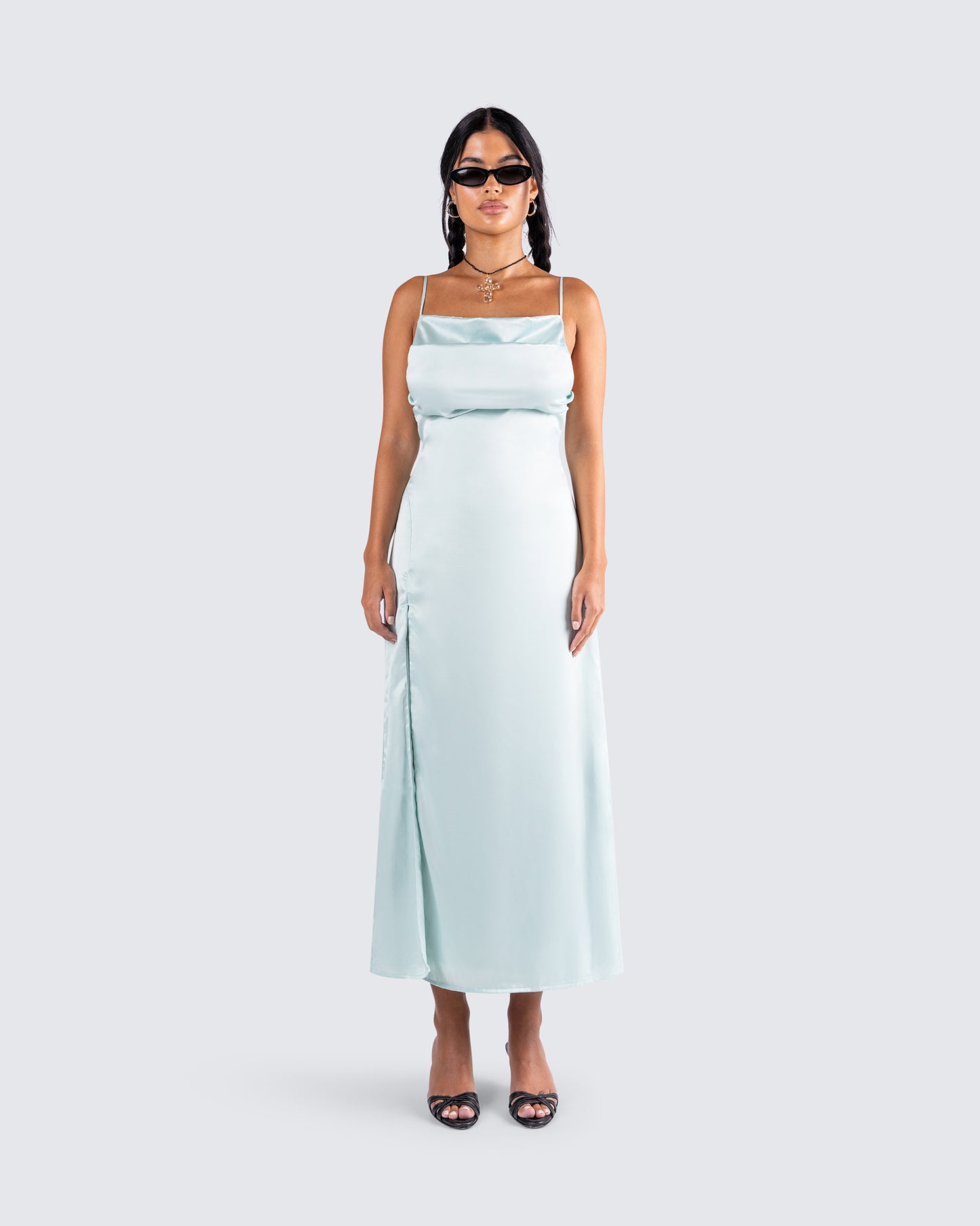 Piper Aqua Midi Dress