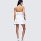 Pipi White Ruffle Mini Dress