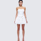 Pipi White Ruffle Mini Dress