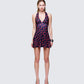 Pixie Multi Printed Halter Mini Dress