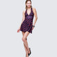 Pixie Multi Printed Halter Mini Dress