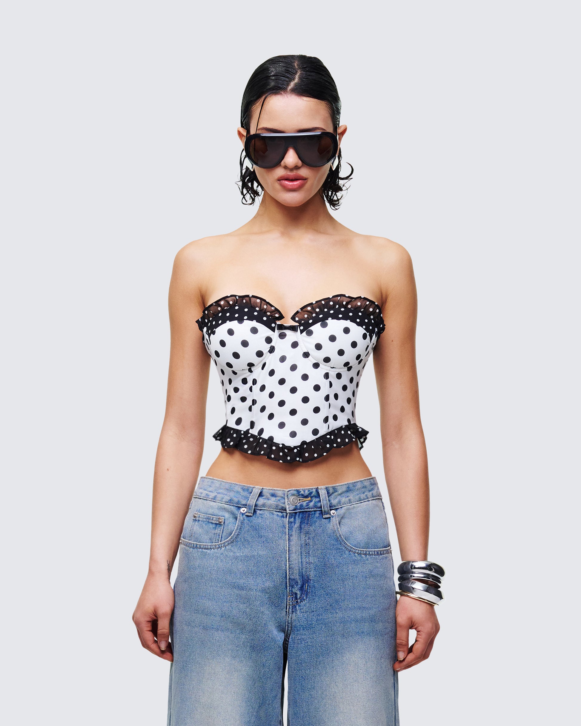 Women's corset top front view – FINESSE