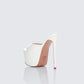 Portia White Platform Mules