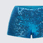 Posie Blue Sequin Mini Shorts