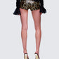 Posie Leopard Print Sequin Mini Shorts