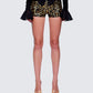 Posie Leopard Print Sequin Mini Shorts