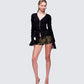Posie Leopard Print Sequin Mini Shorts