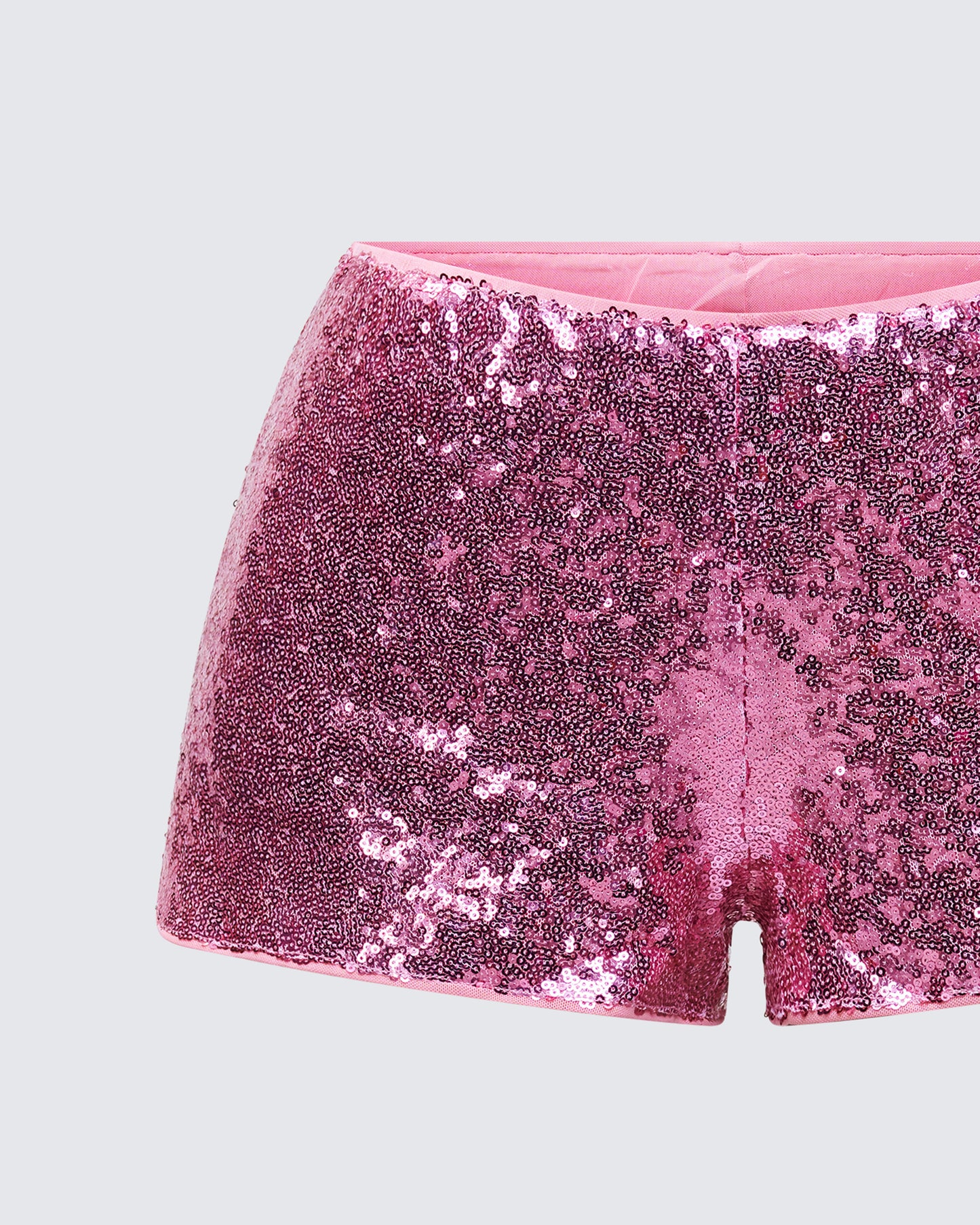 Posie Pink Sequin Mini Shorts