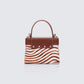 Presley Brown Leather Pony Vanity Bag