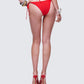 Quen Red Studded Bikini Bottom