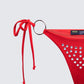 Quen Red Studded Bikini Bottom