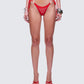 Quen Red Studded Bikini Bottom