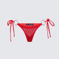Quen Red Studded Bikini Bottom