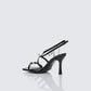 Ramona Black Piercing Detail Sandal