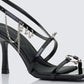 Ramona Black Piercing Detail Sandal