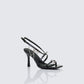 Ramona Black Piercing Detail Sandal