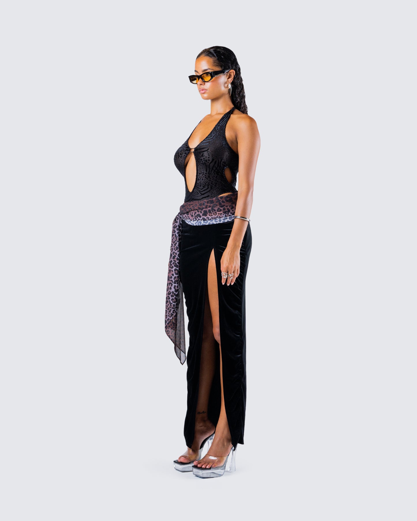 Raquel Animal Print Maxi Set