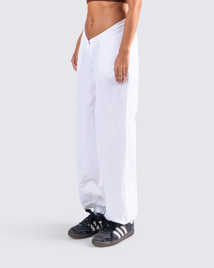 Women's white bottoms alternate angle – FINESSE