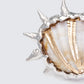 Ravika Silver Molten Spike Seashell Ring