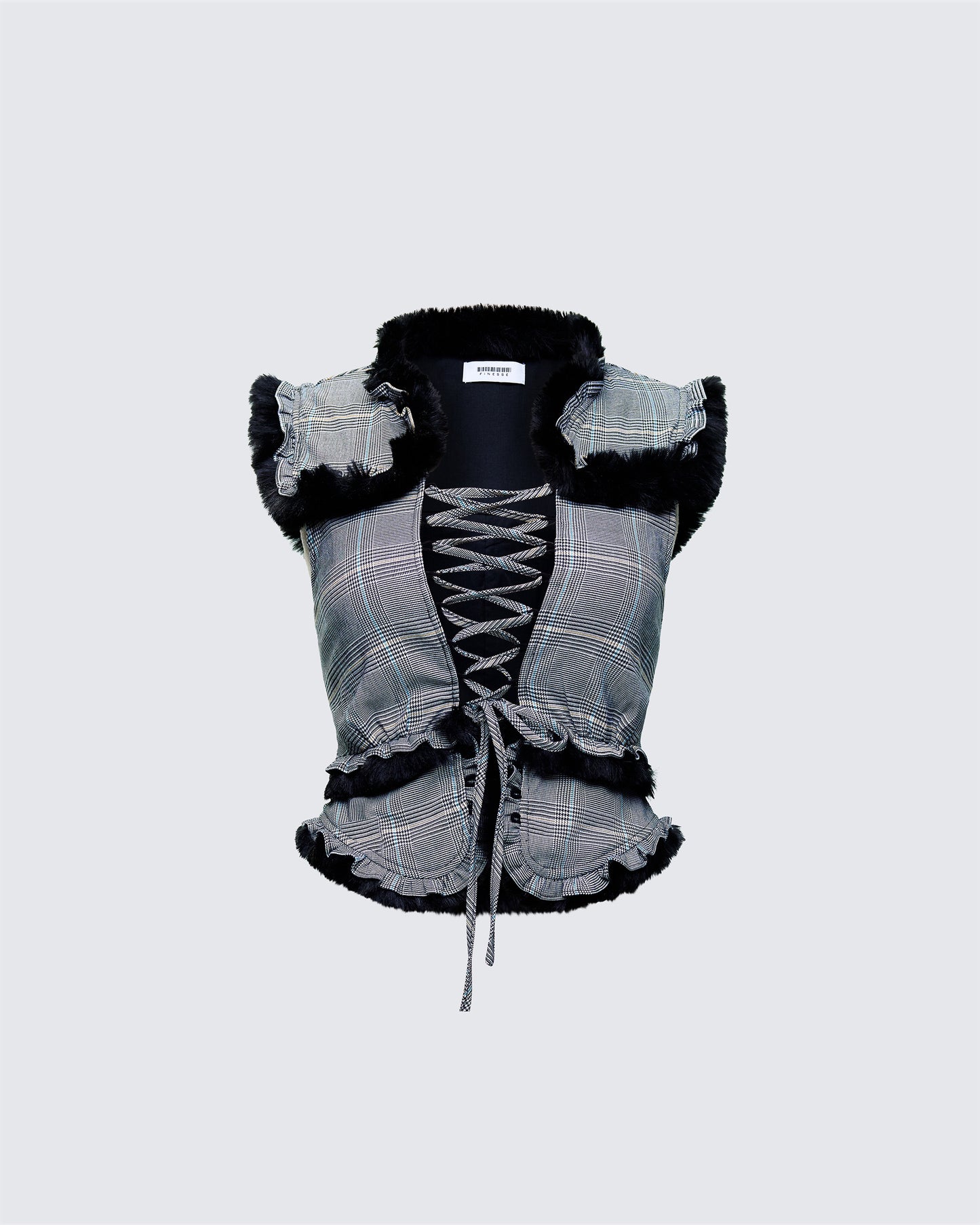 Raynah Multi Check Printed Top product front