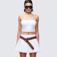 Reese White Jersey Strapless Top