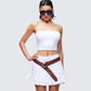 Reese White Jersey Strapless Top