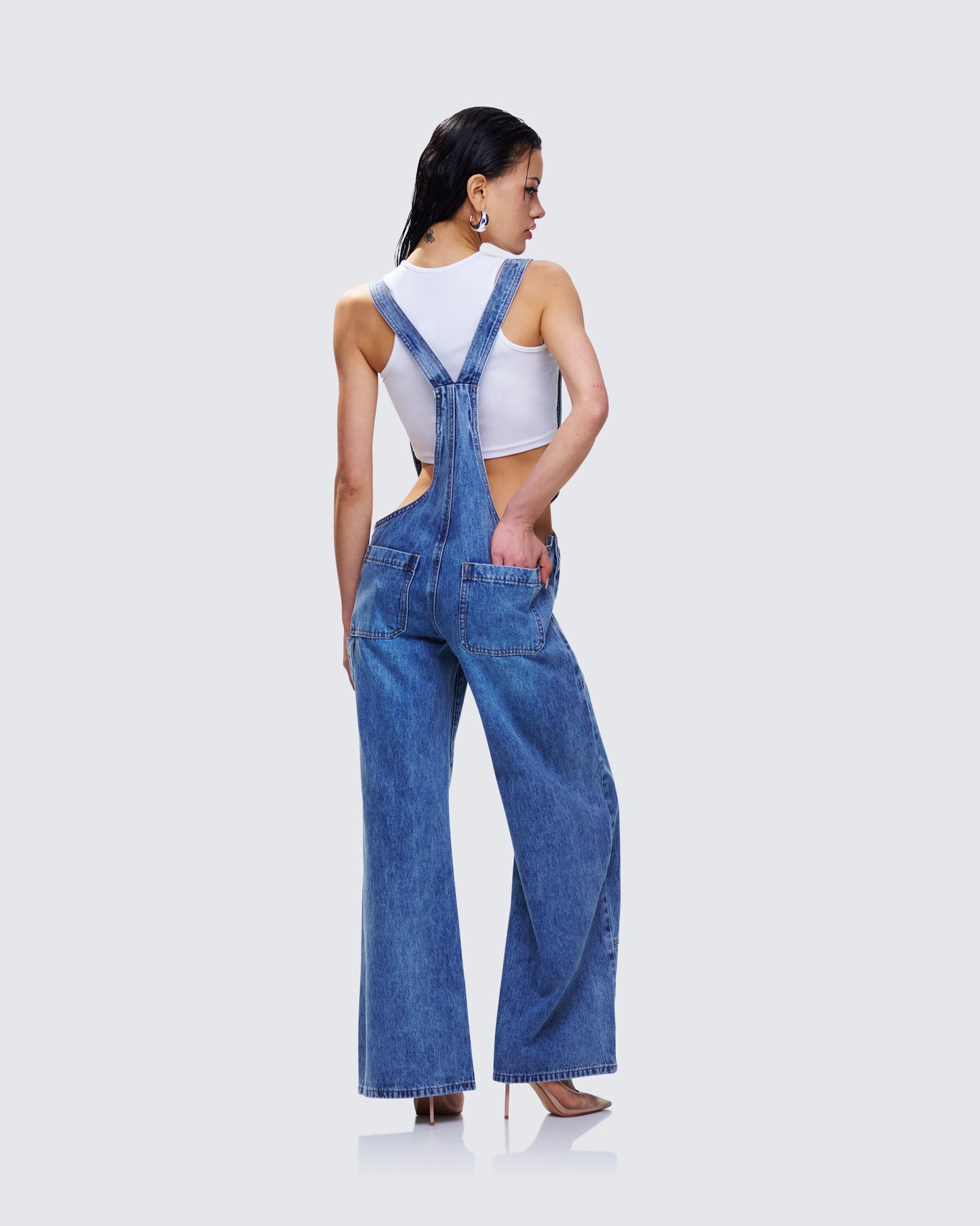 Reeva Blue Denim Overalls