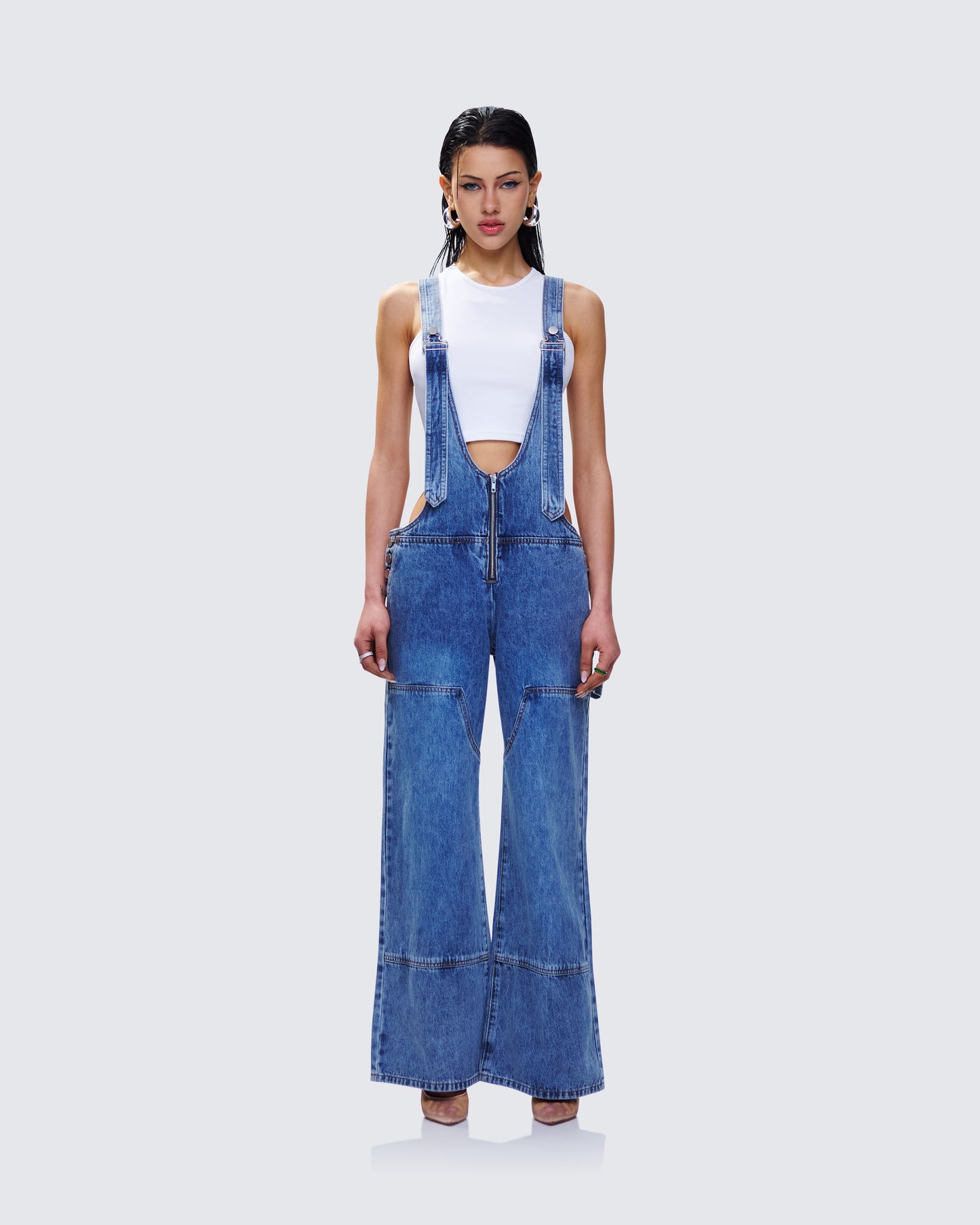 Reeva Blue Denim Overalls