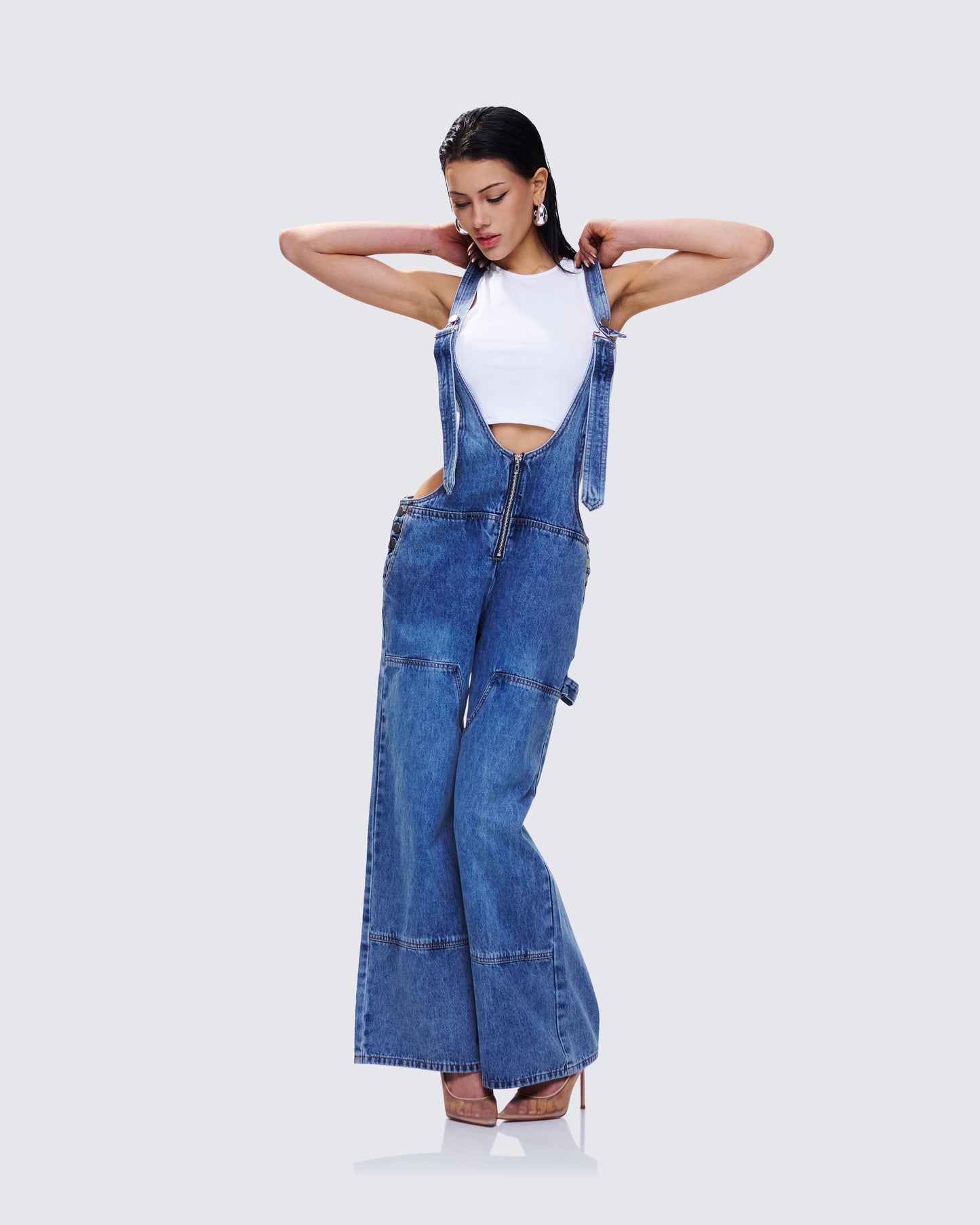 Reeva Blue Denim Overalls