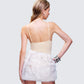 Regina Beige Knit Cami Bodysuit