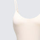 Regina Beige Knit Cami Bodysuit