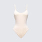 Regina Beige Knit Cami Bodysuit