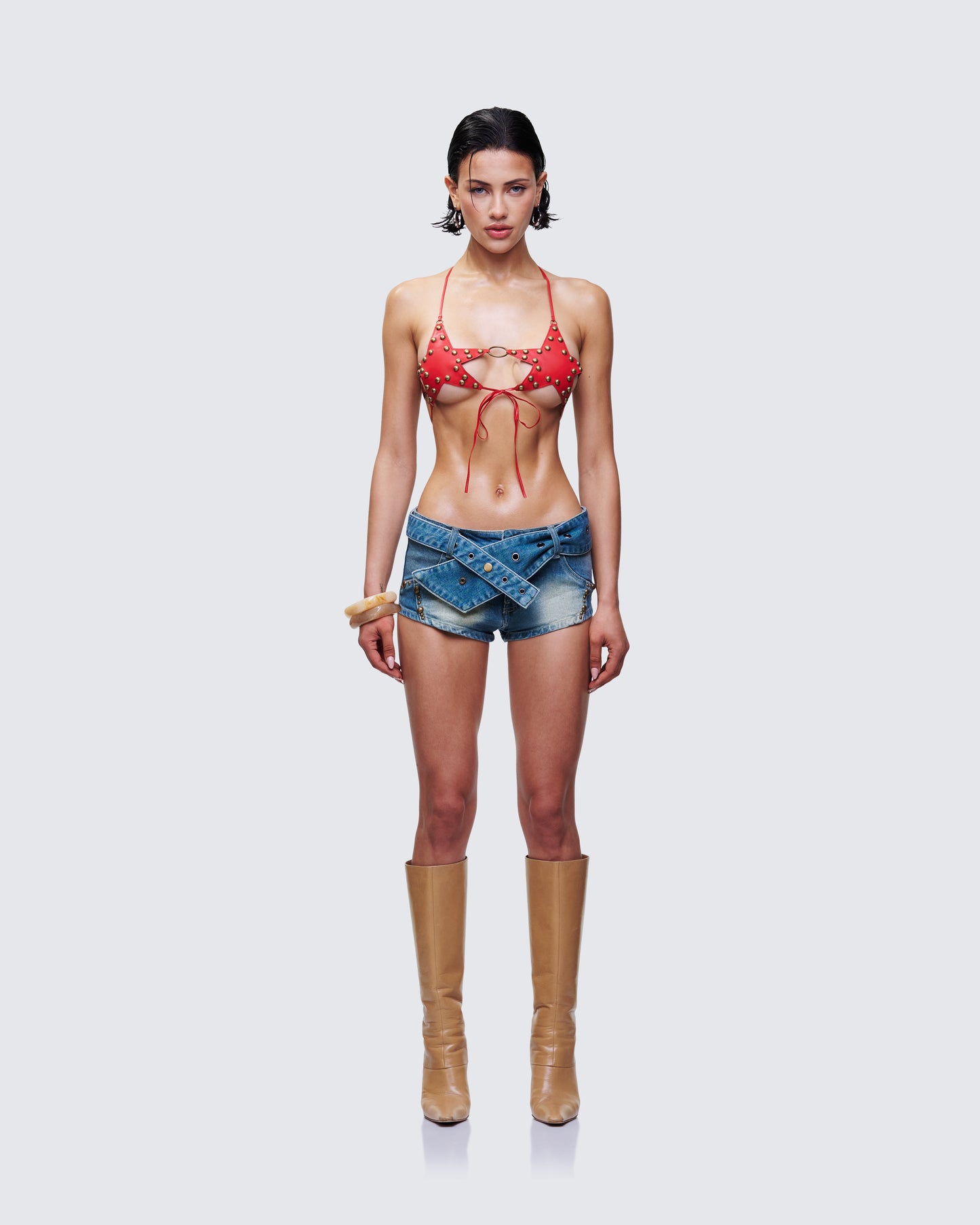 Reign Denim Set model front