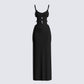 Renata Black Cut Out Maxi Dress