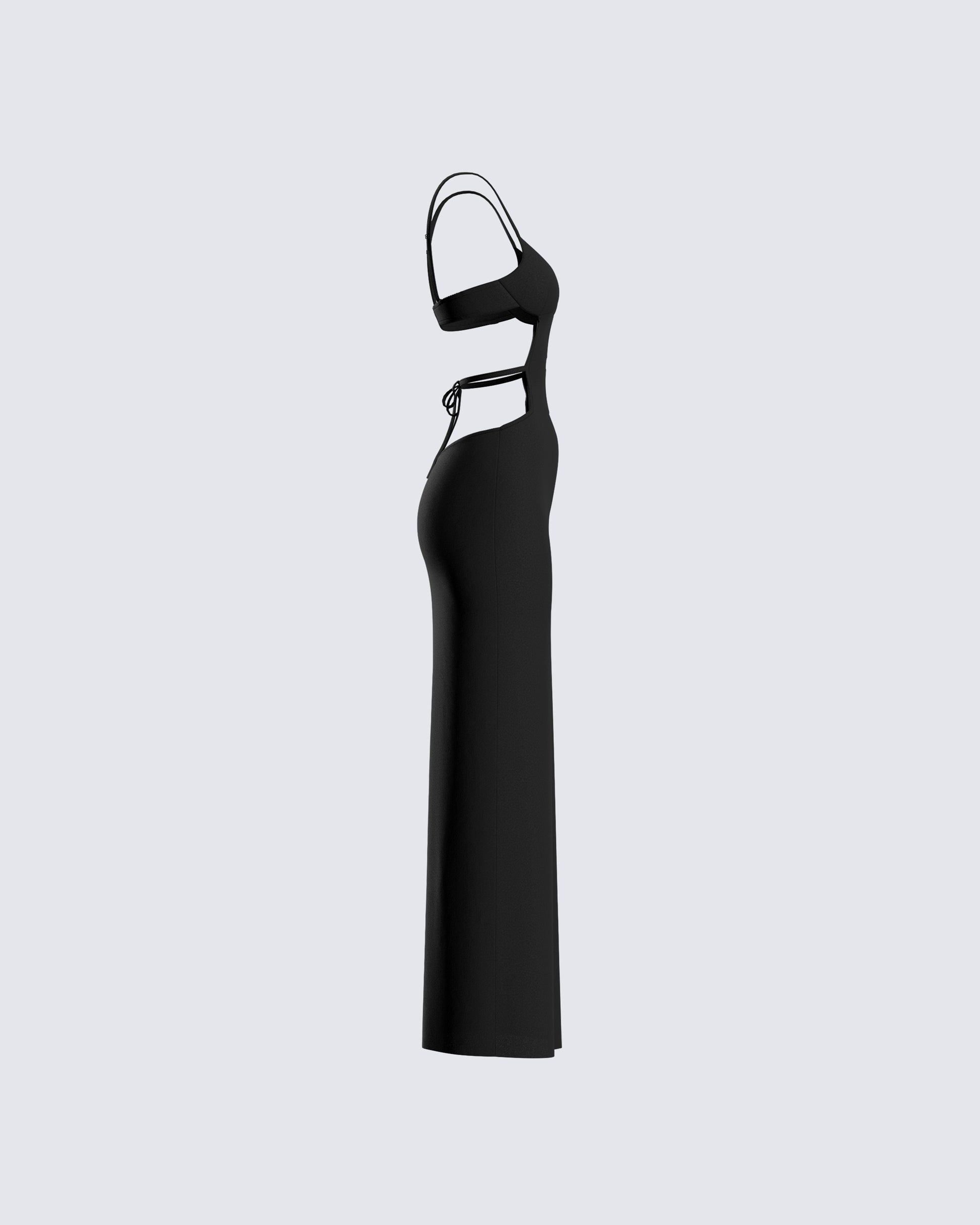 black maxi dress with cut out sides Maxi Dress Black Dress Open Sides ONE SHOULDER SIDE CUTOUT DRAWSTRING MAXI Black DRESS Small