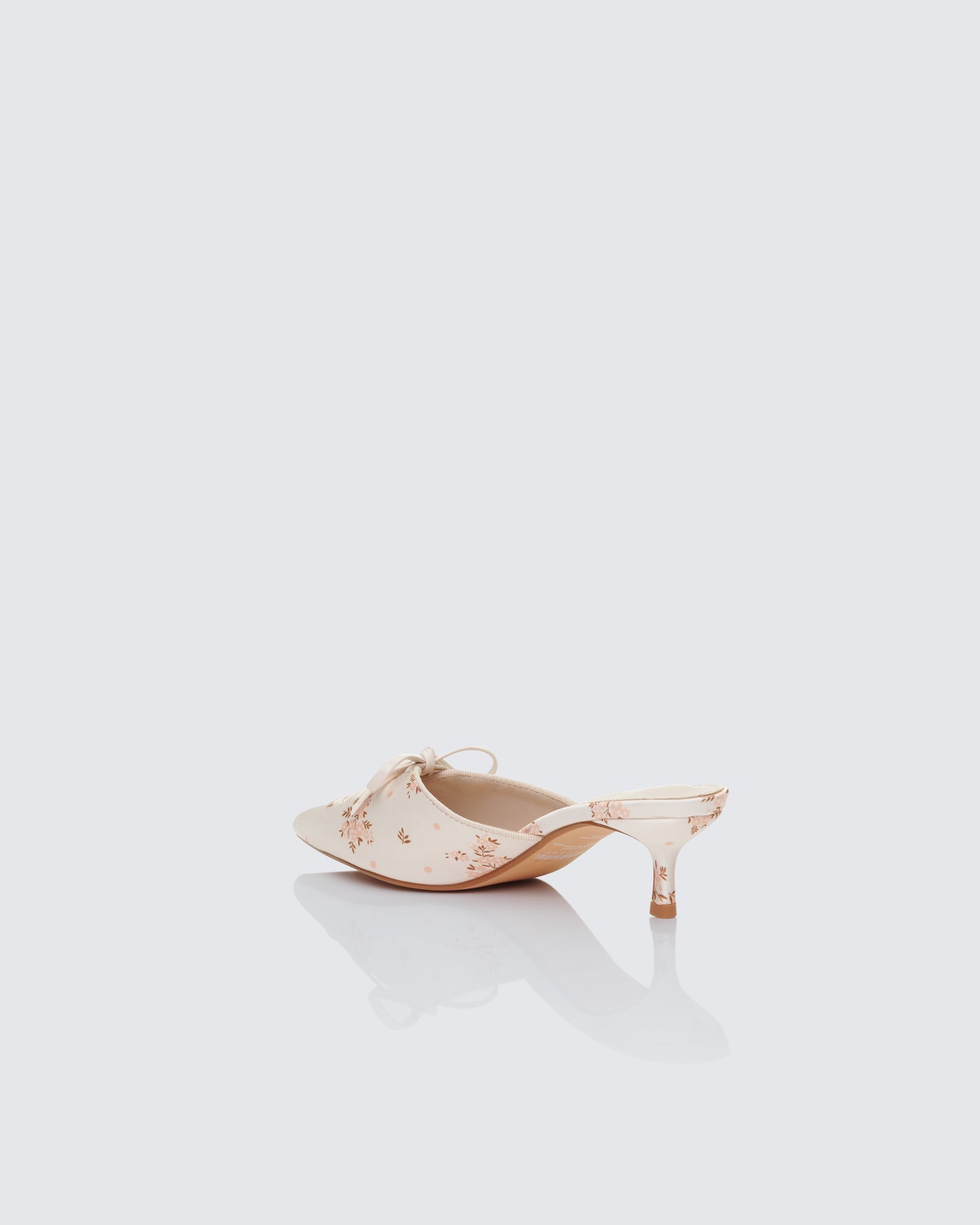 Rhoda Floral Print Kitten Heels