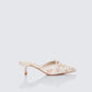 Rhoda Floral Print Kitten Heels