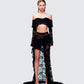 Rina Black Lace Set model front