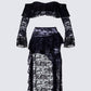 Rina Black Lace Set  